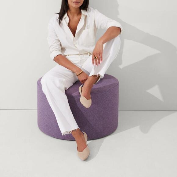 Rothy's The Point Toe Ballet Flat Slip-On Comfortable Ecru Beige Size W12 NWOB - Picture 1 of 11